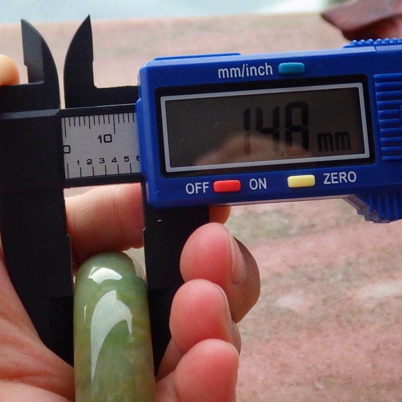 Certified Green Yellow Natural A JADE Jadeite Bangle Bracelet 玉镯 54mm 绿色 - Picture 7 of 10